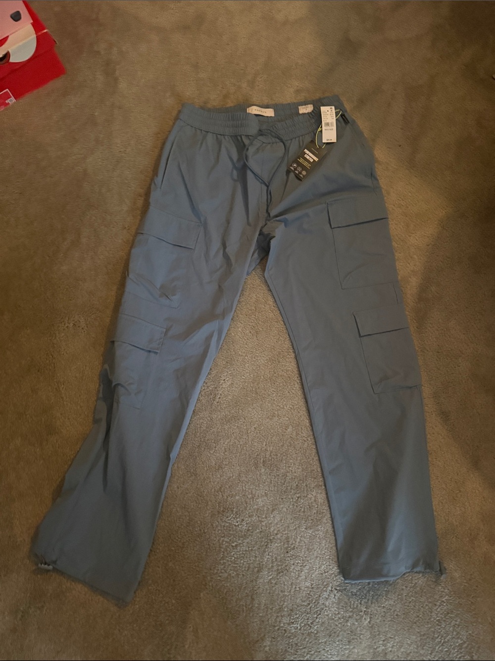 Pacsun Performance Stretch Cargo Pants Cargo Pants in Blue Size Medium NWT
